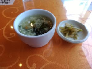 中華料理 李香　卵スープ