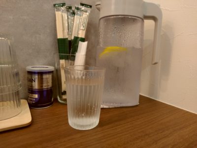 ICHIYU RAMMEN＆GYOZA　レモン水