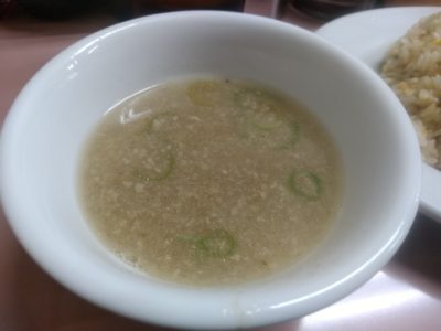 中華橋本　ラーメン　焼き飯　スープ