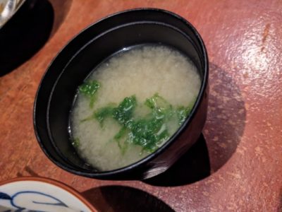 博多メシ 男厨　祇園　味噌汁