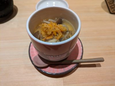 博多鮨桃の木　筑紫口　茶碗蒸しXO醤