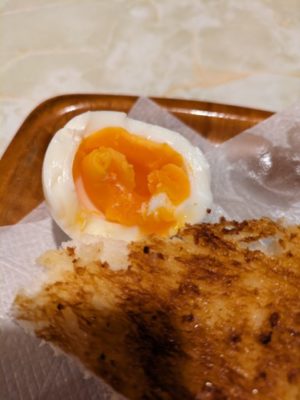 名古屋　マキ珈琲店　ゆで卵