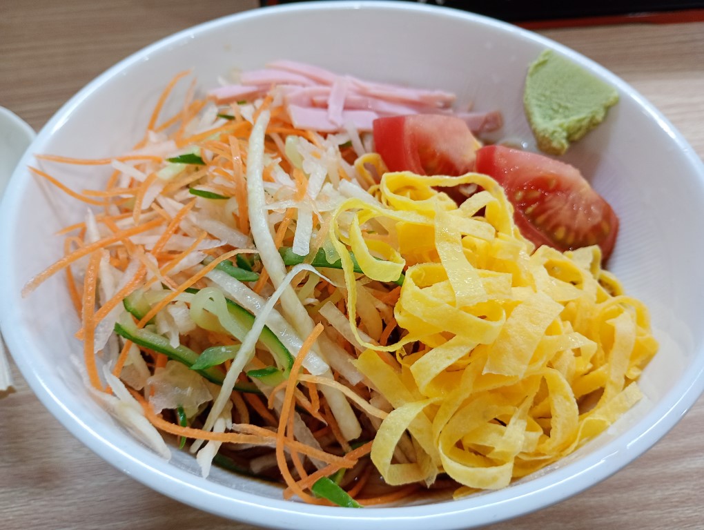 二日市 蕎麦 信濃庵 和風冷麺