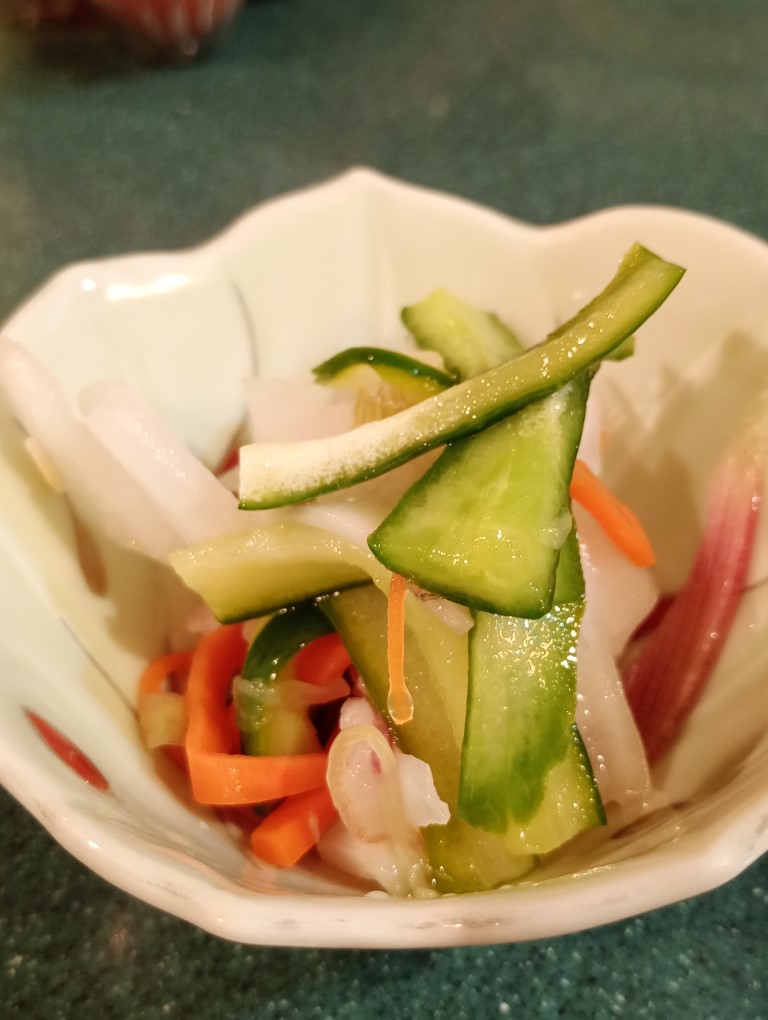 ななつの鐘 サンセルコ 渡辺通り ランチ 小鉢 みょうが