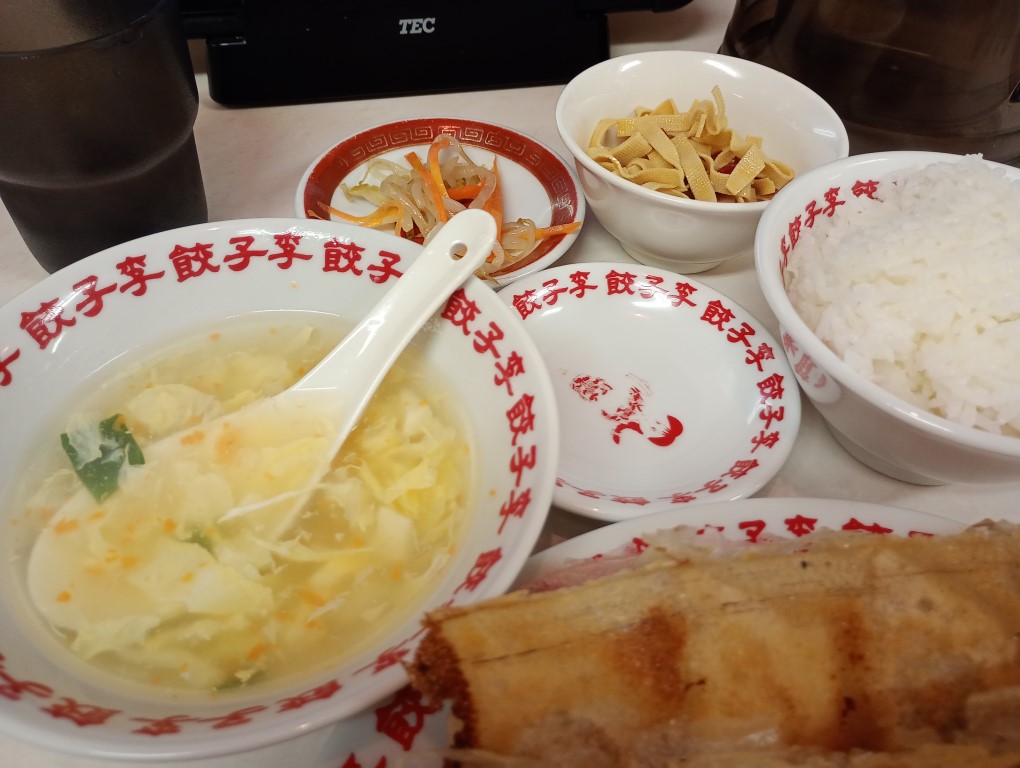 餃子 李　薬院　焼餃子定食　副菜