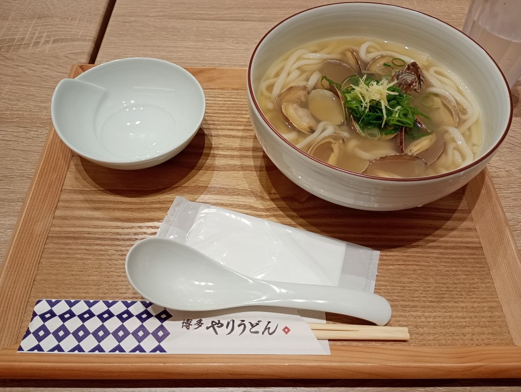 博多やりうどんソラリアステージB1F店　東一酒蒸しあさりうどん