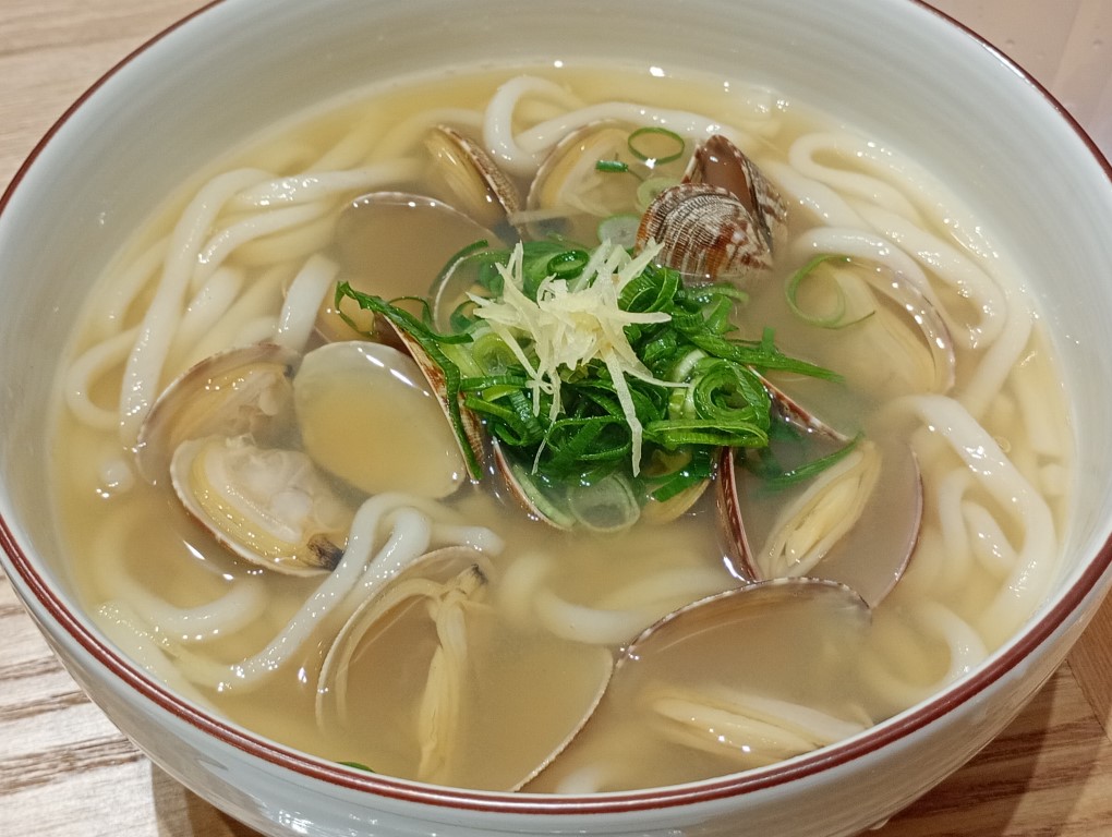 博多やりうどんソラリアステージB1F店　東一酒蒸しあさりうどん