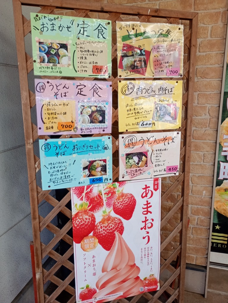 道の駅しんよしとみ　うどん