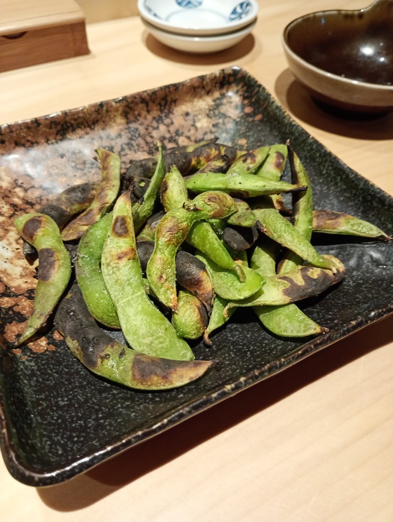 鮨ト和食 いちり 博多　炙り黒枝豆