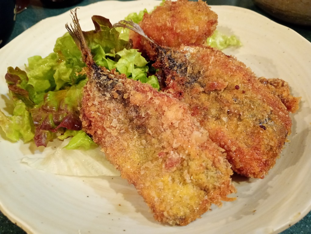 ななつの鐘　サンセルコ　イワシのフライ