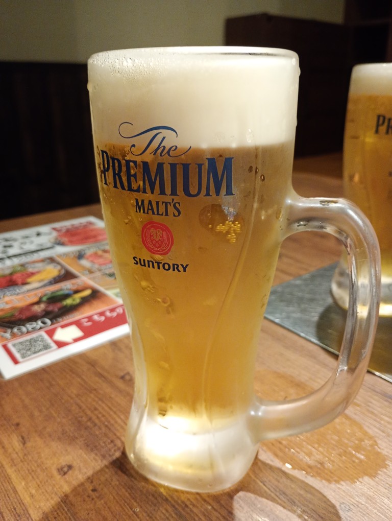 和牛卸直営焼肉 タンとハラミ まっちゃん　二日市　ビール